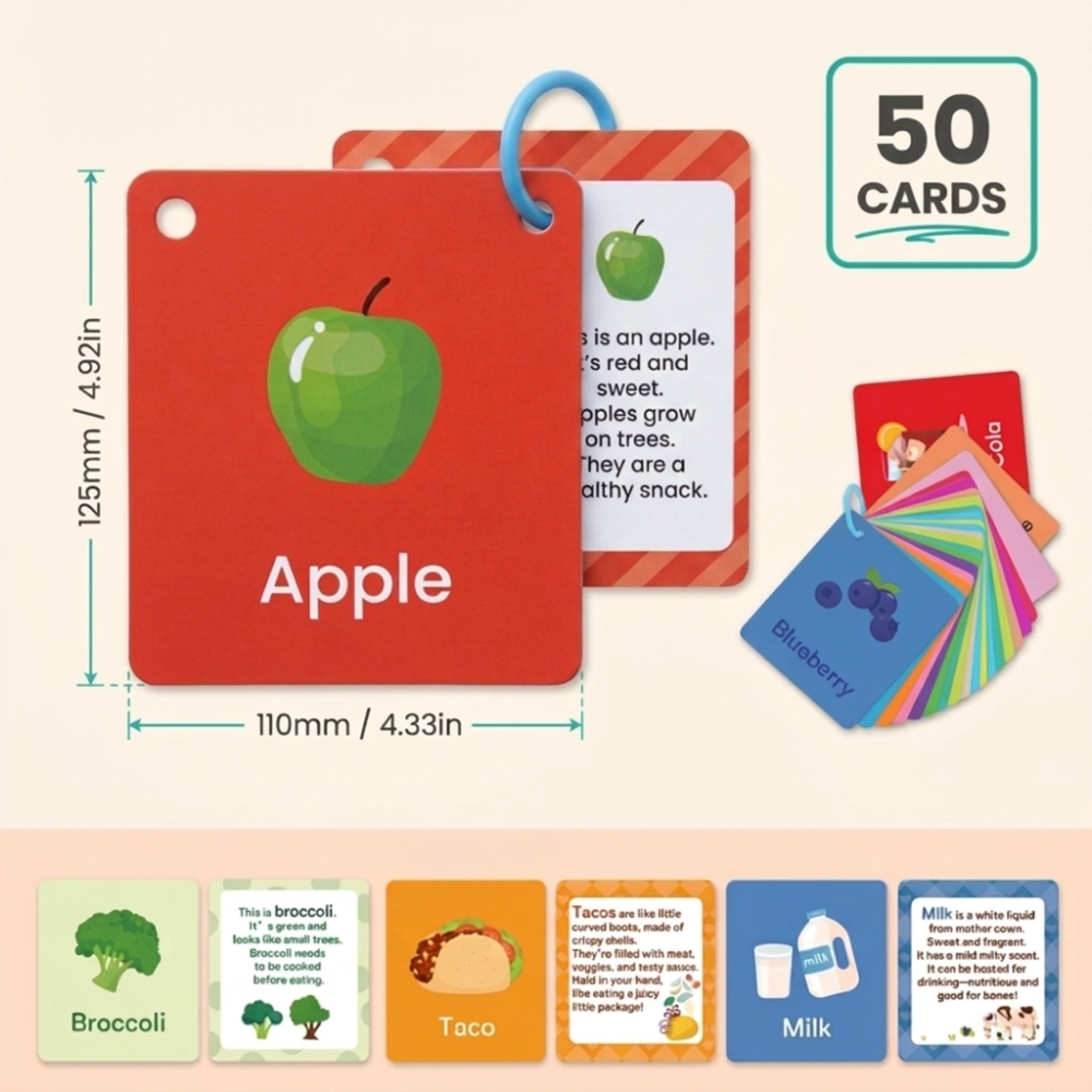🎁 50pcs Flash Cards (FREE GIFT)